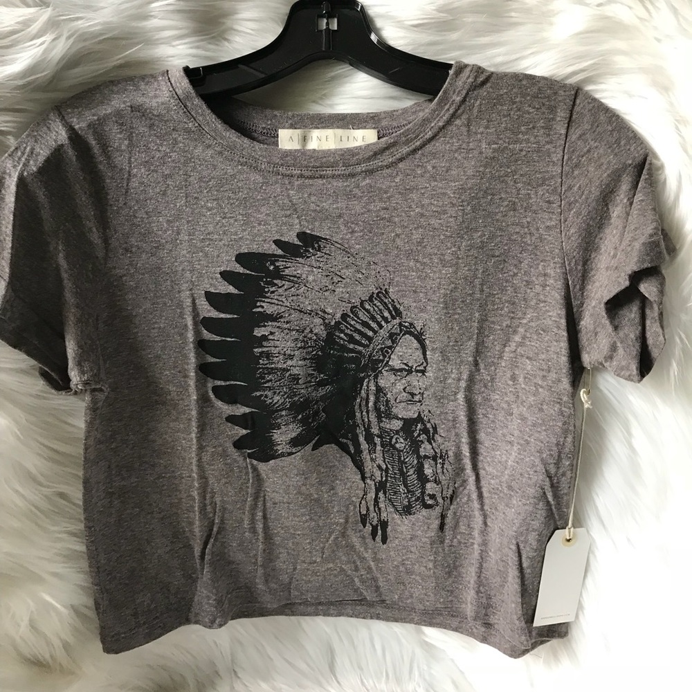A Fine Line BROTHERS CHEROKEE CROPPED TEE
